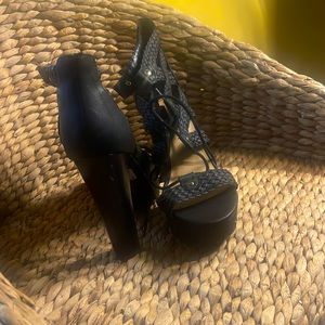 black heels